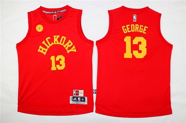 NBA Youth Indlana Pacers 13 Paul George red Jerseys